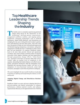 Profoundly Reshaping Jacqui Sanders - The 10 Most Impactful Healthcare Leaders Charting the ...