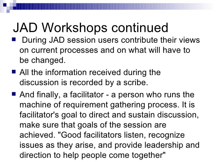 what is a jad session