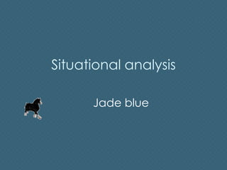 Situational analysis
Jade blue
 