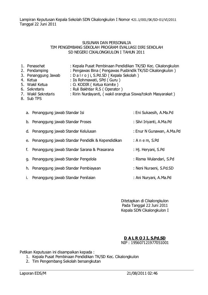 Laporan Eds Sdn Cikalongkulon 1