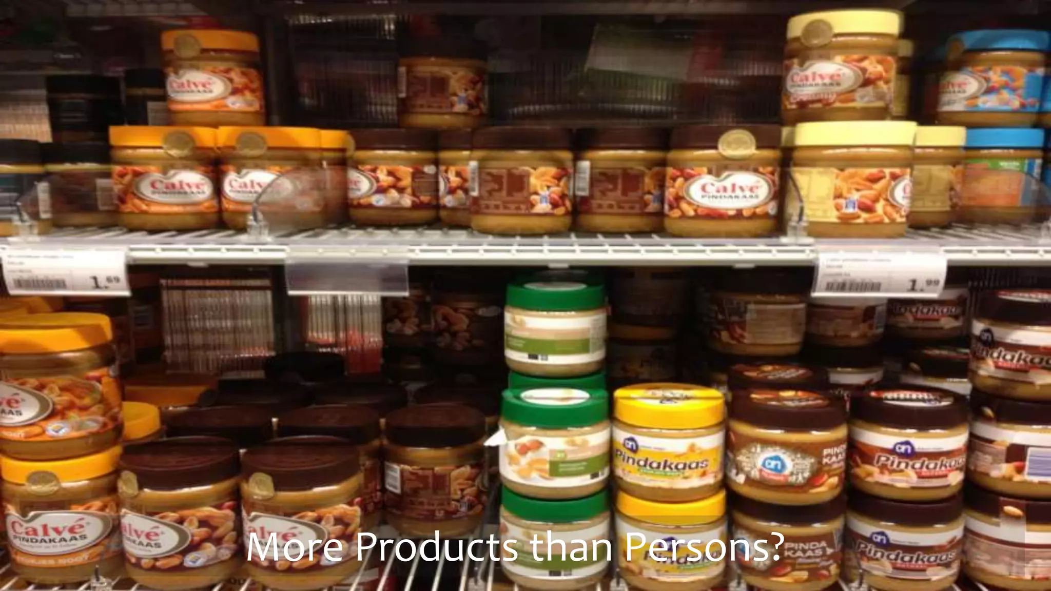 More Products than Persons?
 