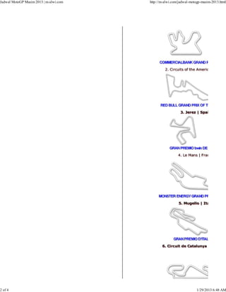 Jadwal motor gp | PDF