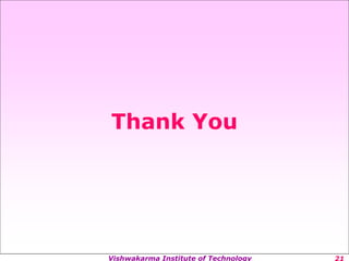 Vishwakarma Institute of Technology
Thank You
 