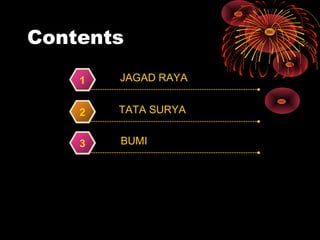 Contents
JAGAD RAYA1
TATA SURYA2
BUMI3
 