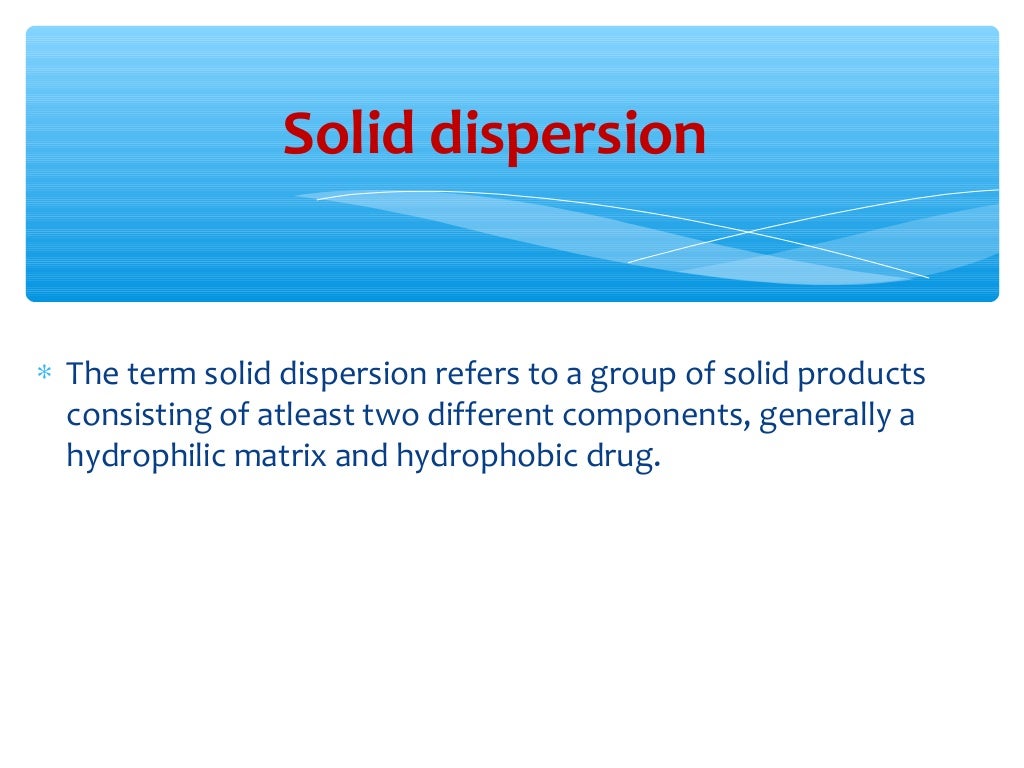 solid dispersion