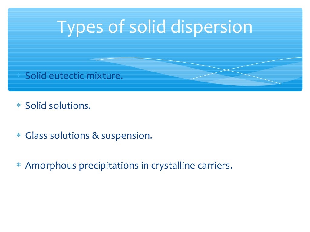 solid dispersion