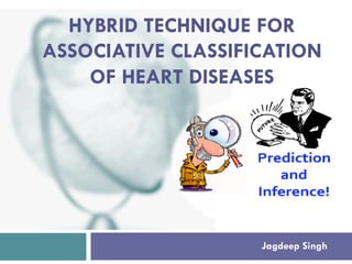 Jagdeep Singh
HYBRID TECHNIQUE FOR
ASSOCIATIVE CLASSIFICATION
OF HEART DISEASES
 