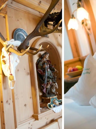 Leckeres für Leib  Seele
Die Jagdhof Gourmet-Küche
Liebe geht durch den Magen. Die Liebe zu
einem Hotel auch ein bisschen. Ein Glück,
dass wir unseren Chefkoch Georg haben, der
uns vom ersten Tag an treu geblieben ist und
die Gastronomie im Jagdhof sehr geprägt hat.
Er und sein dreiköpfiges Küchenteam zaubern
täglich ein Crossover aus alpin und mediterran,
aus bodenständig und kreativ – und Sie genie-
ßen jeden Tag neue, köstliche Überraschungen.
Wir legen größten Wert auf erstklassige Qua-
lität und Frische der Zutaten sowie regionale
Produkte. Unsere Küche ist saisonal geprägt,
und unser Fleisch kommt zum Teil direkt vom
Bergbauernhof. Und weil auch das Auge mit-
isst, wird jeder Teller als essbares Kunstwerk
angerichtet. Zum Verlieben!




Die Jagdhof Bar
Die besten Partys enden in der Küche, die besten Abende ... in der Hotelbar. Bei uns beginnen sie meist auch
dort. In bequemen Sesseln stimmen Sie sich bei einem Aperitif oder einem kleinen Bier auf den Abend ein. Nach
dem Abendessen verbringen Sie hier gemütliche Stunden, mit einem Digestif, Cocktail oder schlicht einem
weiteren Glas Bier oder Wein. Unser Bar-Chef Wolfi berät Sie mit Herz und Verstand.
Und: Um die Zeit bis zum nächsten Jagdhof-Urlaub zu verkürzen, können Sie Wolfis DolceVita-Cocktail auch zu
Hause mixen. Ein herrlich roter Drink, der seinem Namen alle Ehre macht: das süße Leben! Eines gibt’s allerdings
nur hier: die aromatischen Erdbeeren aus dem Martelltal.



                                                          DolceVita Cocktail
                                                          •• 4cl brauner Rum
                                                          •• frische Erdbeeren
                                                          •• 1 Schuss Crème de Cassis
                                                          •• Orangensaft
                                                          Alles in einem Standmixer mixen, im
                                                          großen Cocktailgas servieren und mit
                                                          einer Erdbeere dekorieren.




14
 