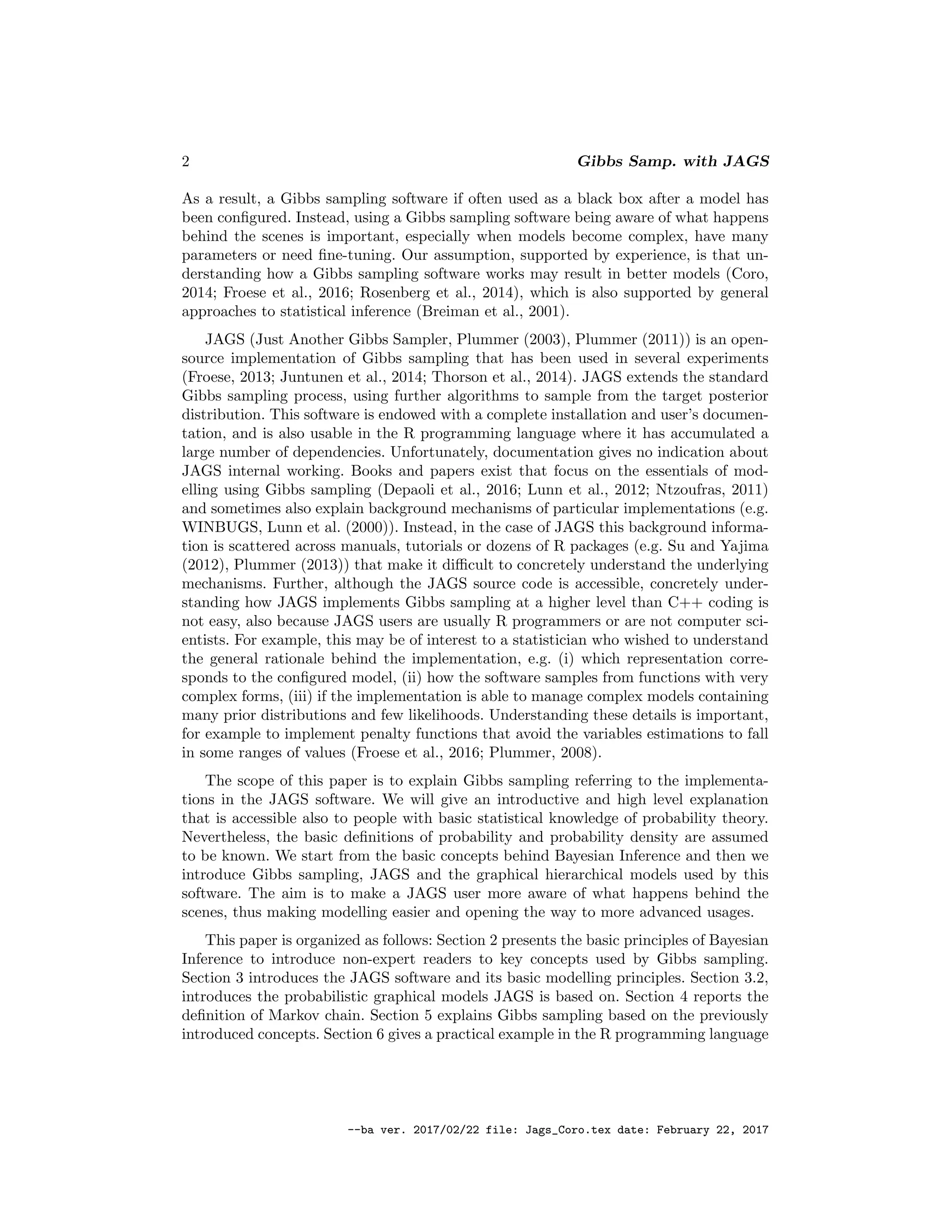 Gibbs Sampling with JAGS: Behind the Scenes | PDF | Science