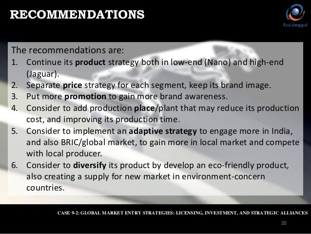 Diversification strategy of tata motors
