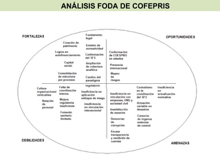 ANÁLISIS FODA DE COFEPRIS 