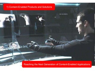 1) Content-Enabled Products and Solutions Reaching the Next Generation of Content-Enabled Applications 