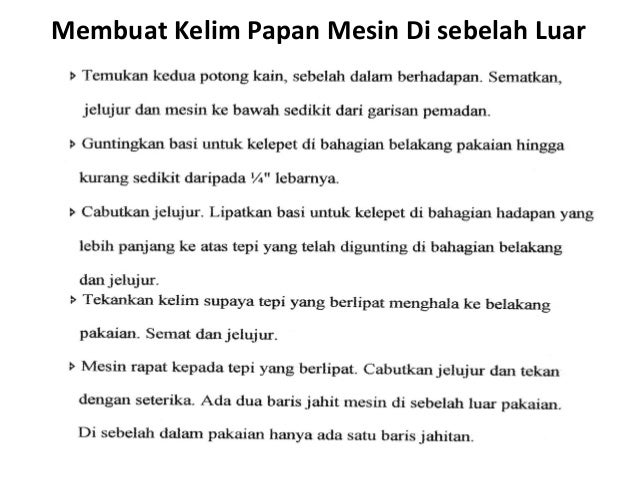 TINGKATAN 1 KHB ERT - JAHITAN ASAS