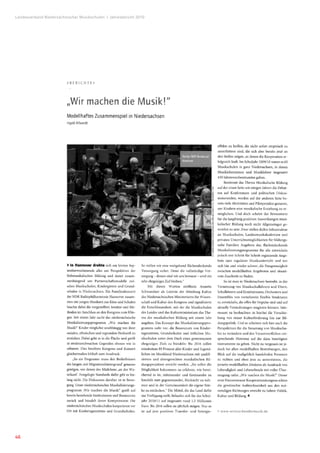 Landesverband Niedersächsischer Musikschulen �Jahresbericht 2010




46
 