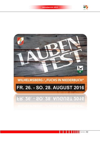 Jahresbericht 2015
Seite| 42
 