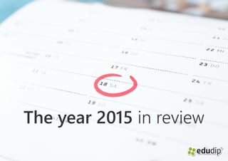 The year 2015 in review