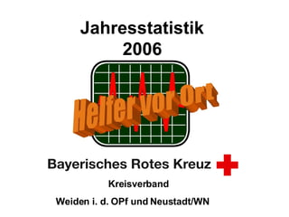 Jahresstatistik  2006   Kreisverband  Weiden i. d. OPf und Neustadt/WN   