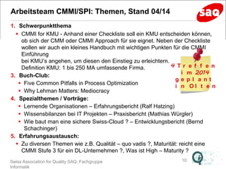 Jahresversammlung Informatik SAQ 2014