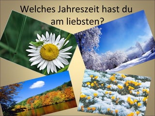 Welches Jahreszeit hast du
am liebsten?

 