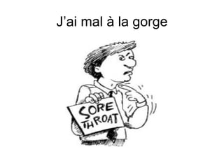 J’ai mal  à la gorge 