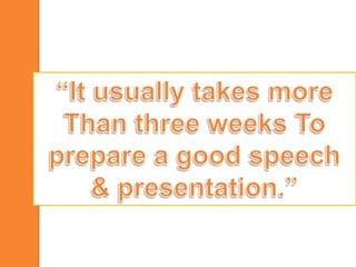 How to make an effective presentation