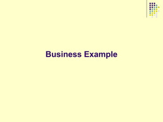 Business Example
 