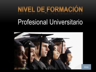 Profesional Universitario
inicio
 