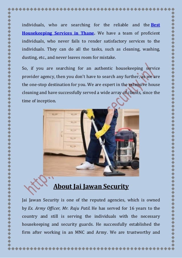 Best Housekeeping Services in Thane Call 9870270351