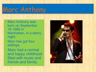 Marc Anthony ,[object Object]