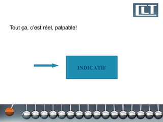 Tout ça, c’est réel, palpable!




                                 INDICATIF
 