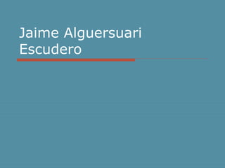 Jaime Alguersuari
Escudero
 