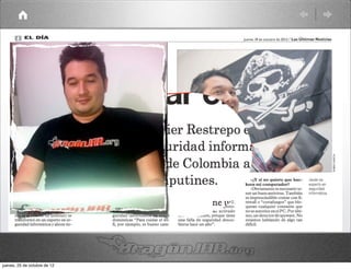 jueves, 25 de octubre de 12
 