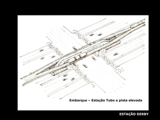 Embarque – Estação Tubo e pista elevada ESTAÇÃO DERBY 