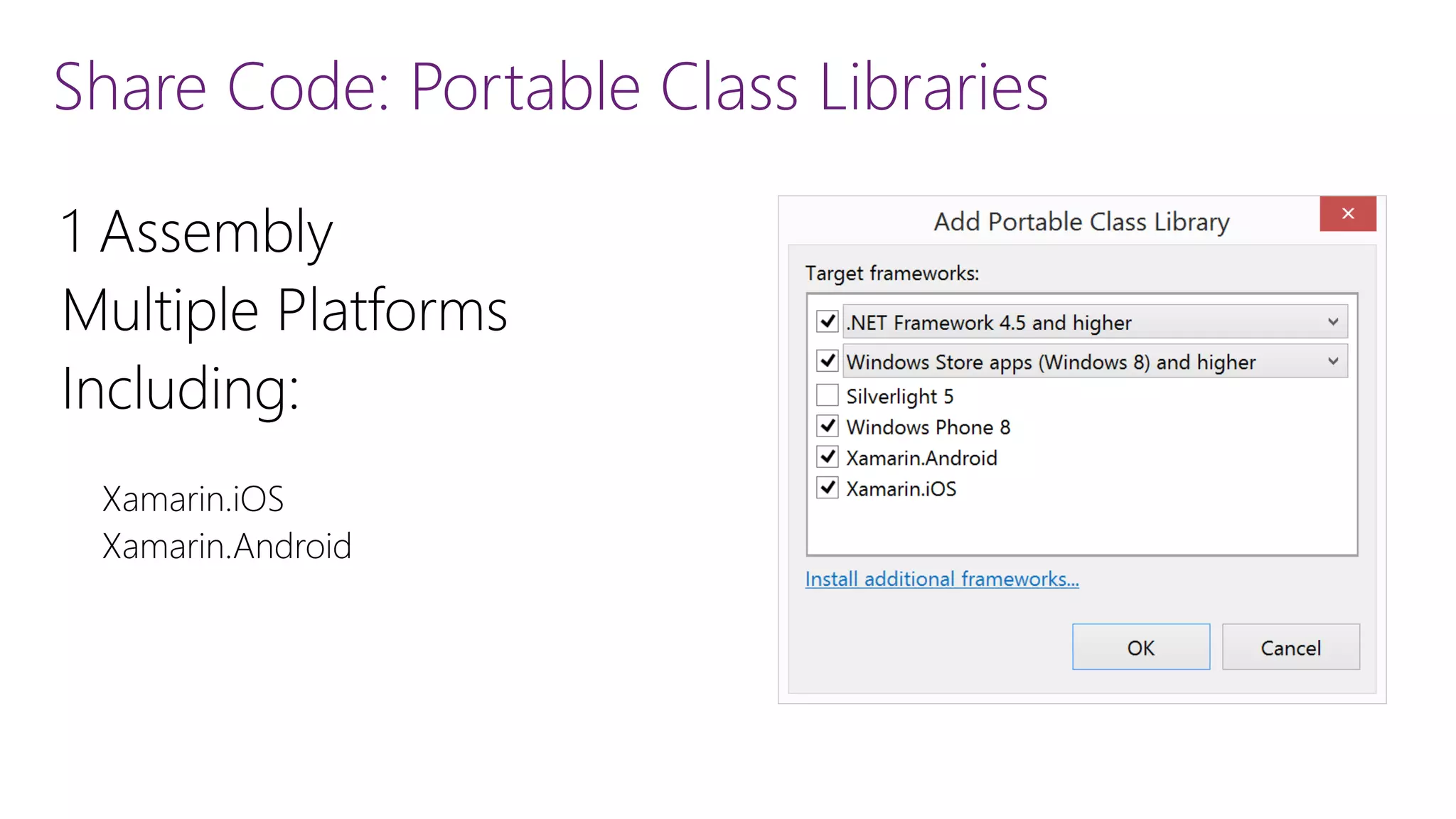 Share Code: Portable Class Libraries 
