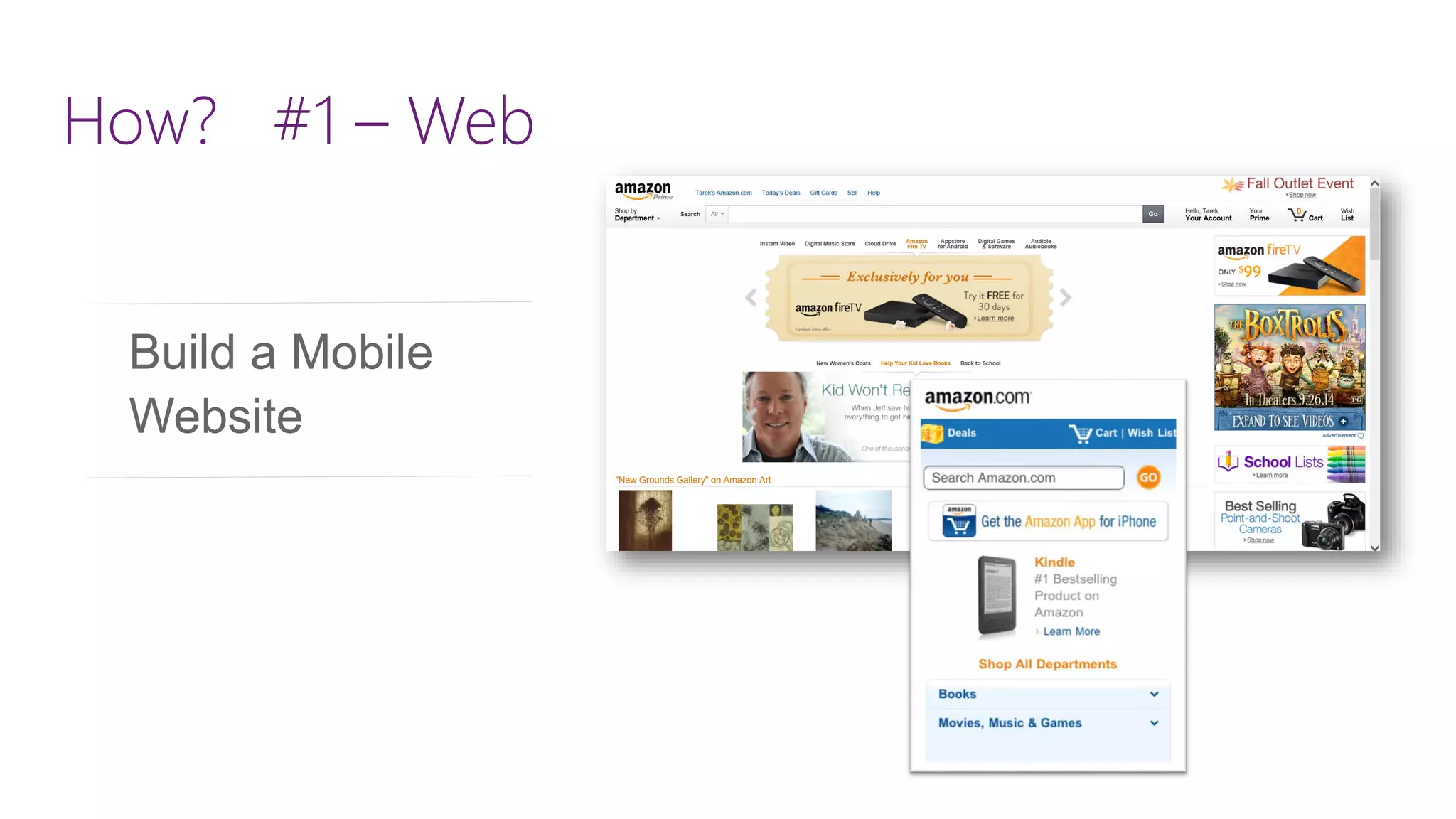 How? #1 –Web Build a Mobile Website 