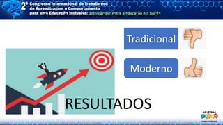 O que define se um método é “pior” ou “melhor”?
RESULTADOS
Tradicional
Moderno
 