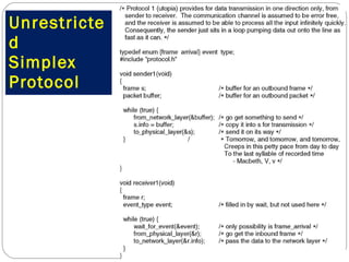 Unrestricted  Simplex  Protocol 