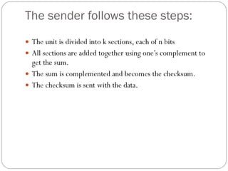 The sender follows these steps: ,[object Object],[object Object],[object Object],[object Object]