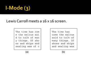 Lewis Carroll meets a 16 x 16 screen. 