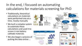 Accelerating New Materials Design with Supercomputing and Machine Learning