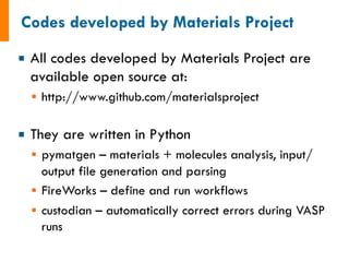 The Materials Project: An Electronic Structure Database for Community ...