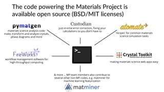Discovering new functional materials for clean energy and beyond using ...