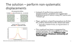 The solution – perform non-systematic
displacements
• Instead of performing systematic
displacements, perform non-systemat...