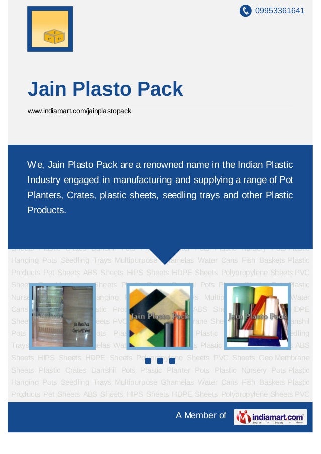 Jain Plasto Pack, Mumbai, Plastic Pots, Crates & Sheets