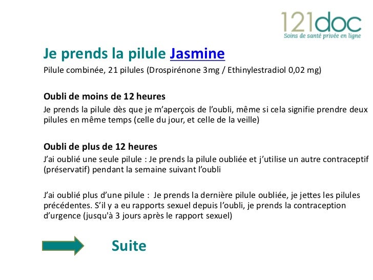 Jai oublié ma pilule Jai oublié ma pilule