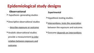 over view of research study designs - research types and designs | PPTX