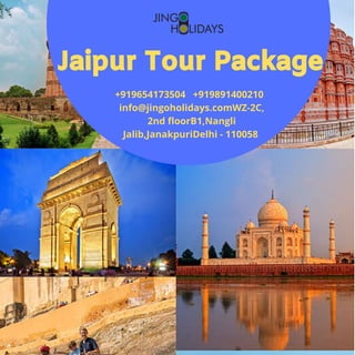 Jaipur Tour Package
+919654173504   +919891400210 
 info@jingoholidays.comWZ-2C,
2nd floorB1,Nangli
Jalib,JanakpuriDelhi - 110058
 