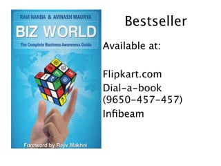 Bestseller
Available at:

Flipkart.com
Dial-a-book
(9650-457-457)
Inﬁbeam
 