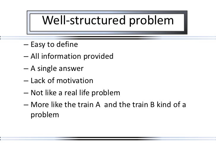 Well Structured Problem – Toward a Design Theory of Problem Solving – AZZU