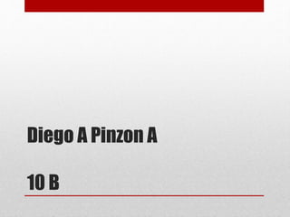 Diego A Pinzon A
10 B
 